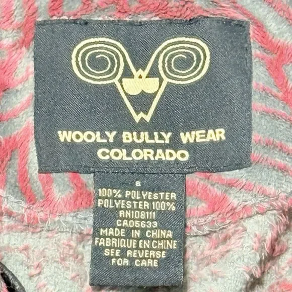 Wooly Bully Wear Colorado Woman's Micro Fleece Sweater Pullover Small - Picture 9 of 9